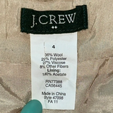 J.Crew Brown Tweed Mini Skirt - Size 4