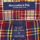 Abercrombie & Fitch Y2K Red Plaid Mini Skirt - Size 0