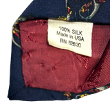 J. Garcia Navy Blue Silk Tie