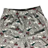 Holiday Family PJs Grey, White Polar Bears 2 Piece Set - Size Small