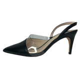 Louise et Cie Black Lo-Kareena Slingback Heels - Size 8 / 38.5 - Women